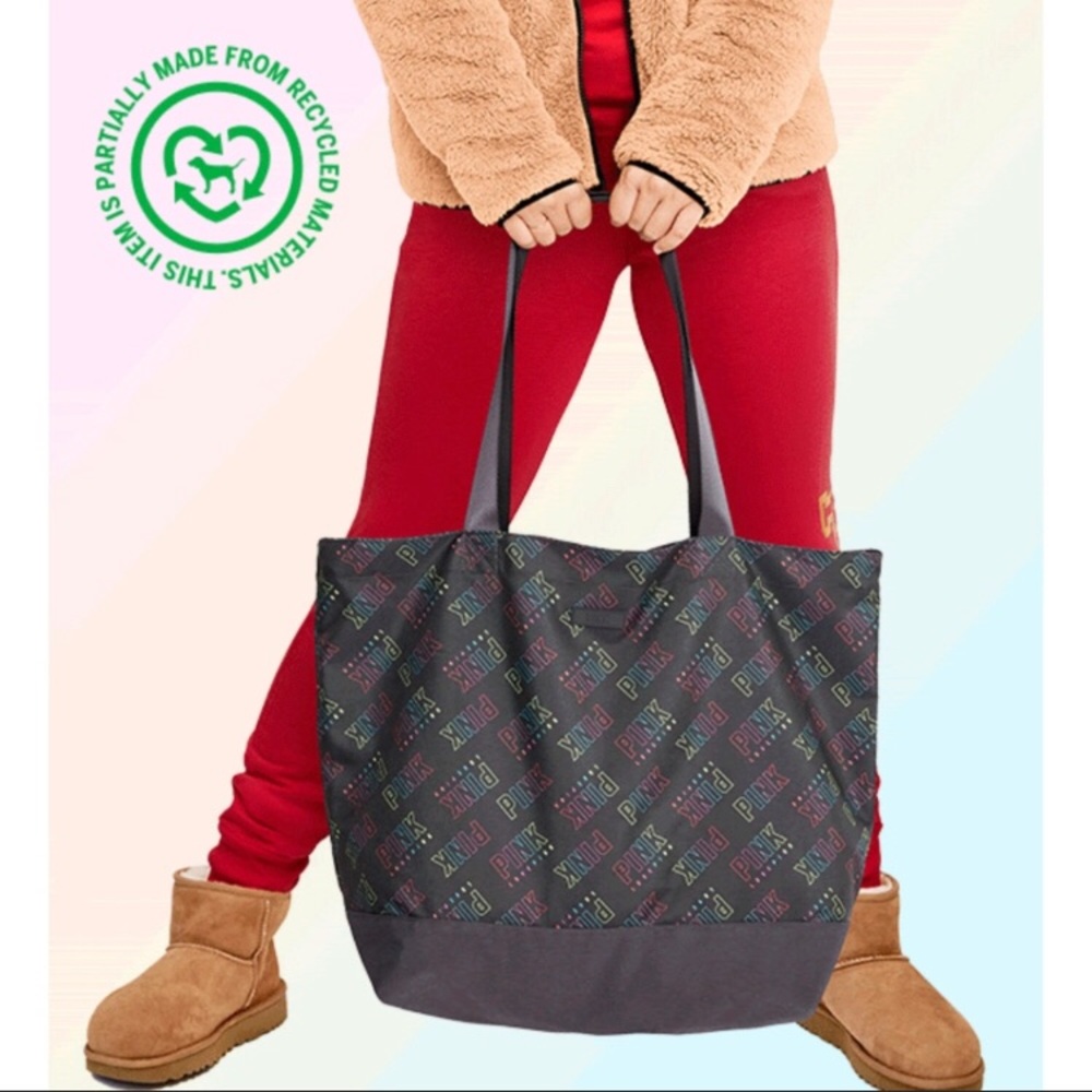 Victoria Secret Pink Rainbow Tote